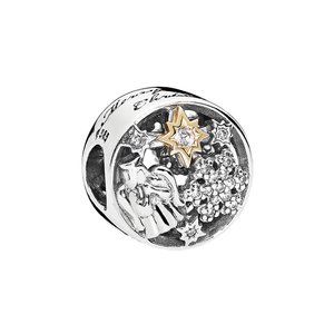 NWT Pandora 14K & Sterling CZ Celestial Wonders Charm